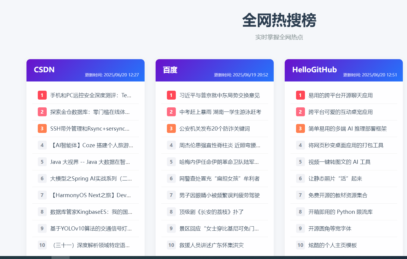 子比主题—添加全网热搜榜单页面 适合任何WordPress网站-解压狐
